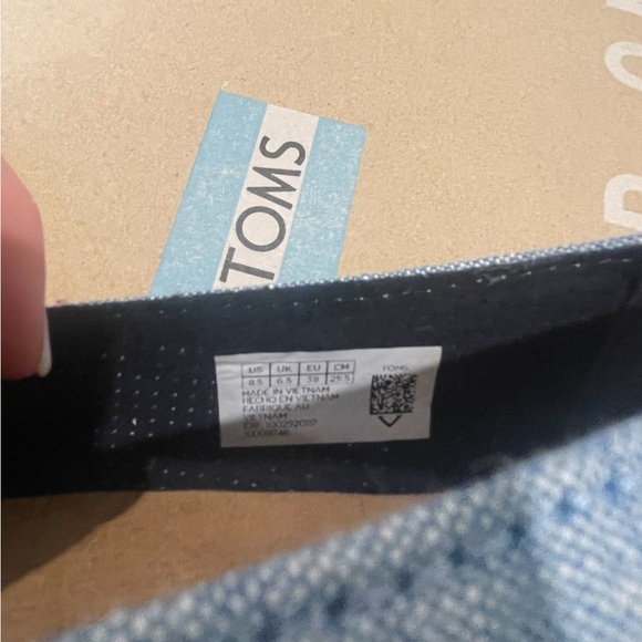 TOMS Open Toe Platform Alpargata 8.5 narrow - Picture 7 of 9